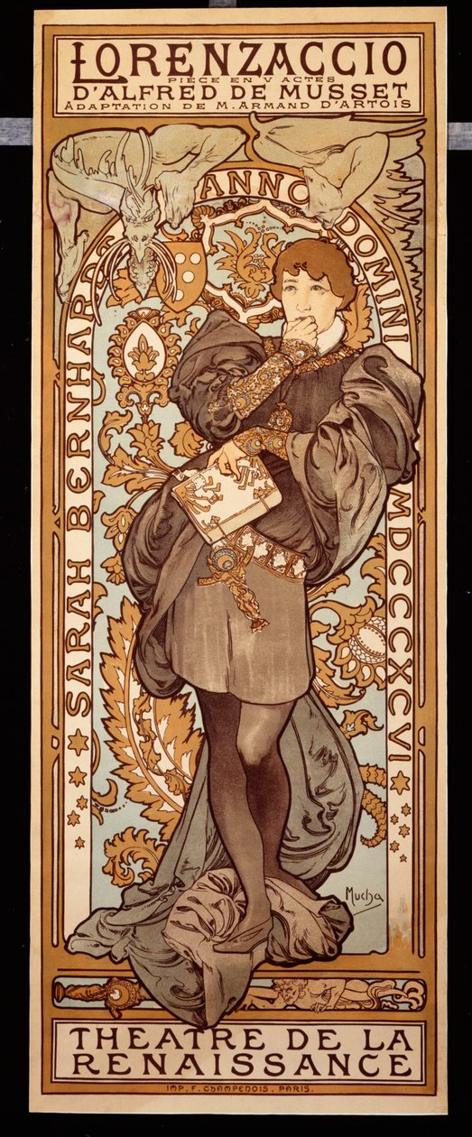 Lorenzaccio, 1896 autorstwa Alphonse Mucha