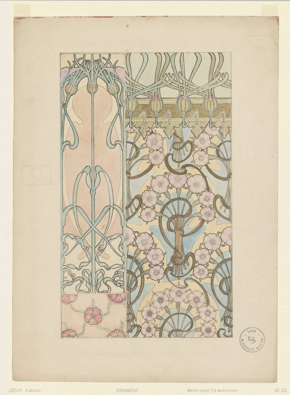Ornament autorstwa Alphonse Mucha