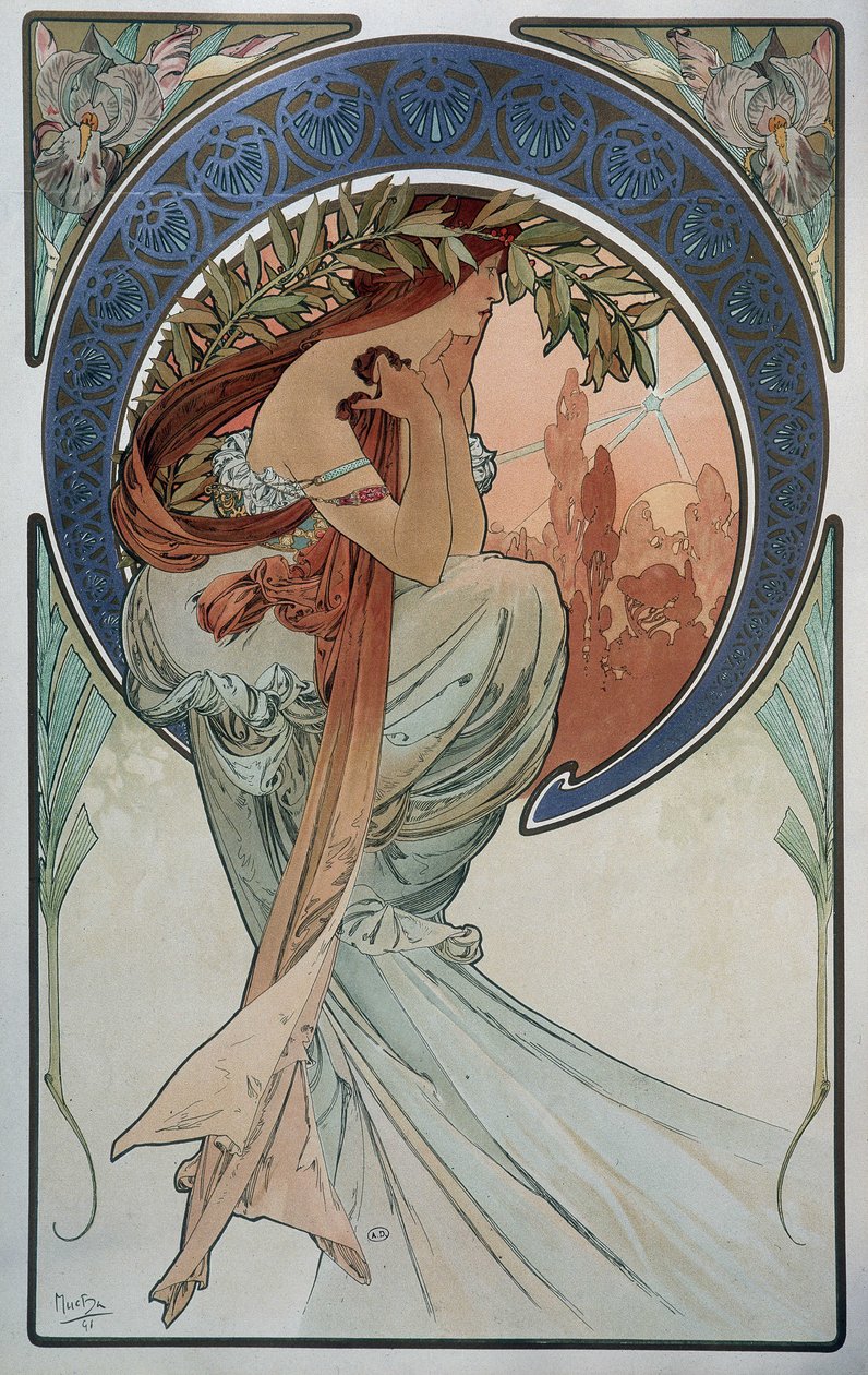 Poezja - autorstwa Mucha autorstwa Alphonse Mucha