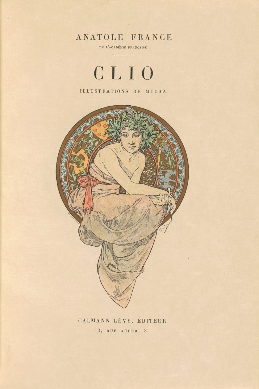 Klio autorstwa Alphonse Marie Mucha and Anatole France
