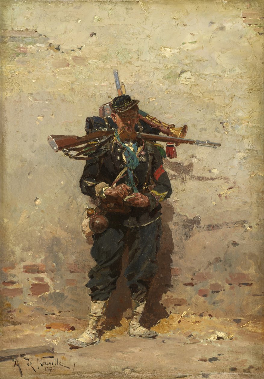 Trębacz Lekkiej Piechoty, 1876 autorstwa Alphonse Marie de Neuville