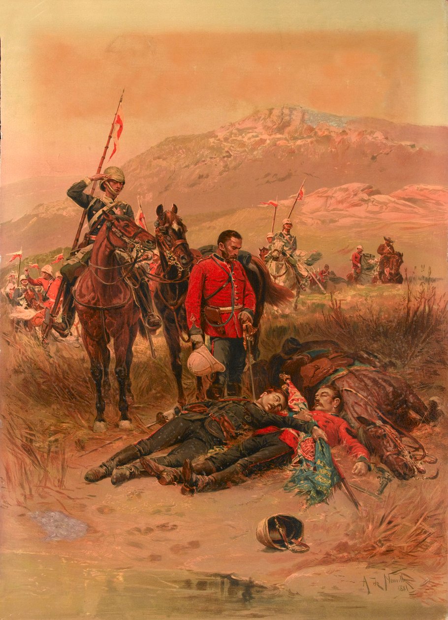 „Ostatni sen odważnych”, Isandlwana, Zulu War autorstwa Alphonse Marie de Neuville