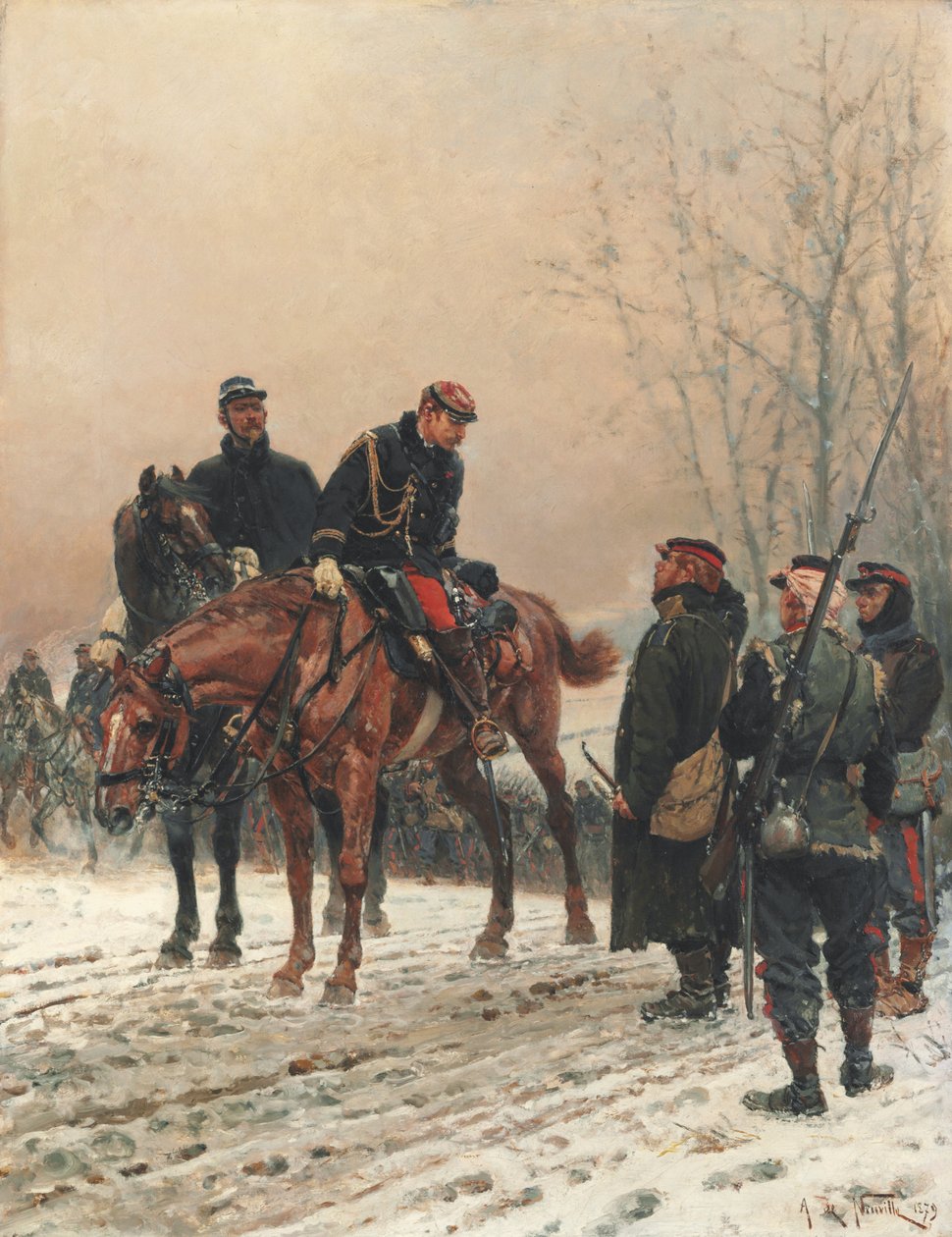 Pozdrowienie, 1879 autorstwa Alphonse Marie de Neuville