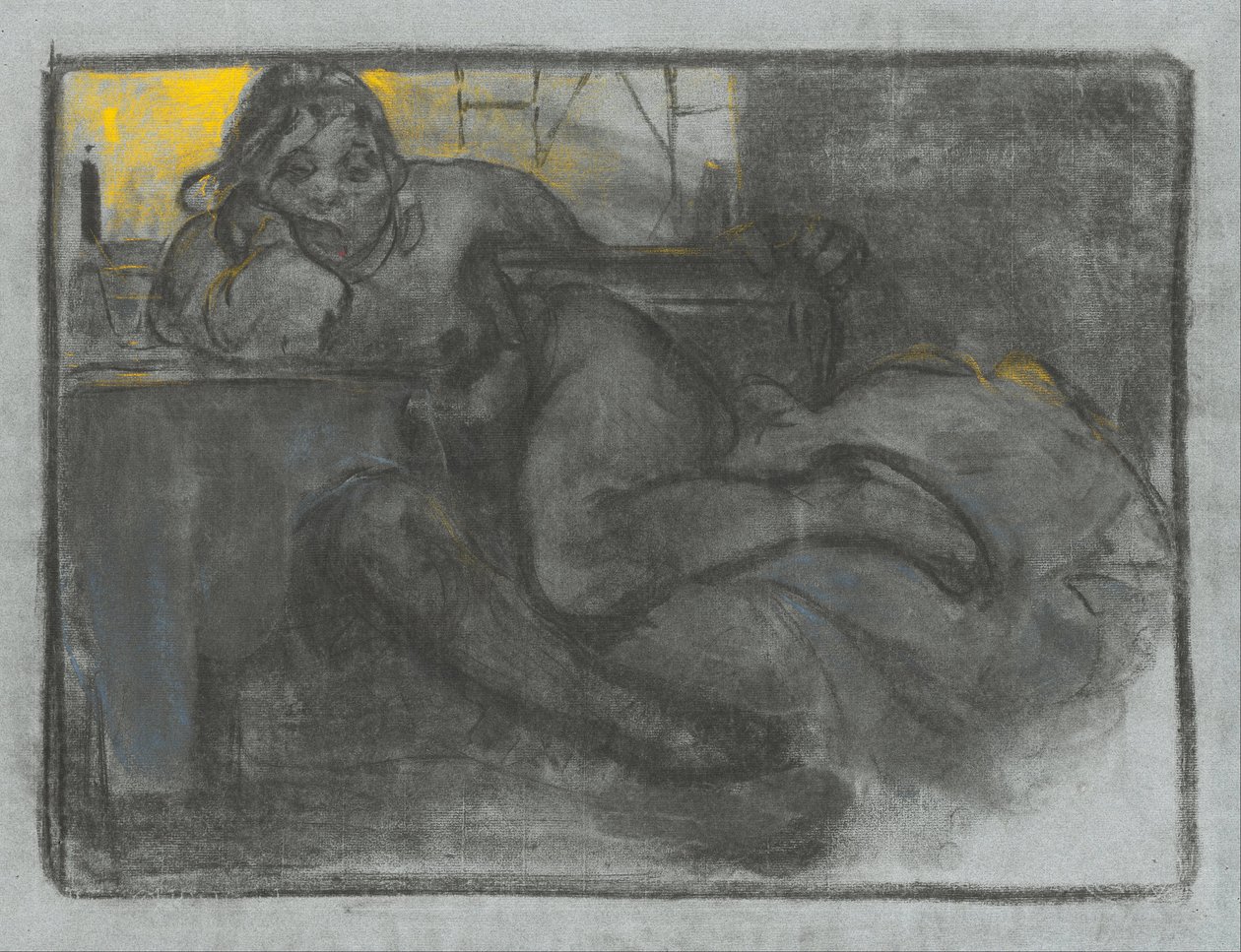 Absinth (studium kobiety) autorstwa Alphonse Mucha