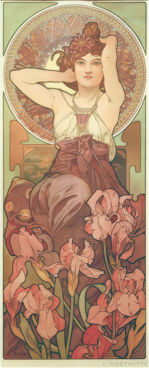 Ametyst autorstwa Alphonse Mucha