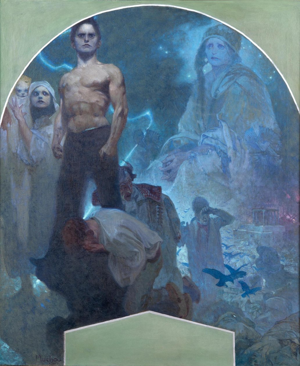 O własnych siłach II, 1911 autorstwa Alphonse Mucha