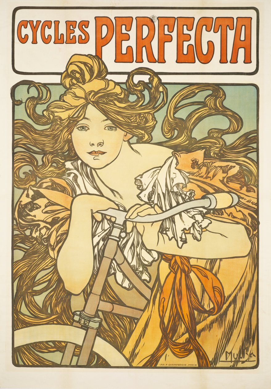 Cykle Perfecta, 1897 autorstwa Alphonse Mucha