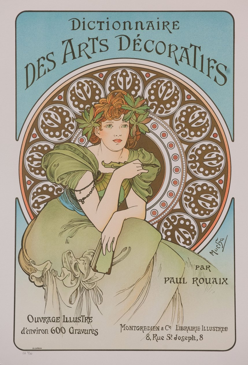 Słownik sztuk dekoracyjnych, 1902. autorstwa Alphonse Mucha