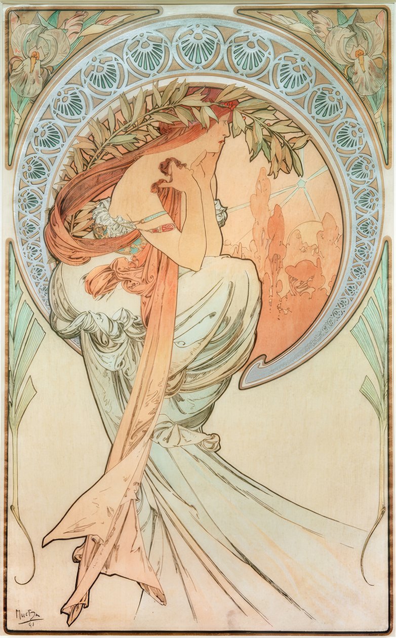Poezja autorstwa Alphonse Mucha