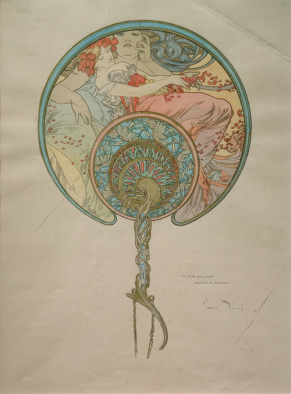Projekt dla fana autorstwa Alphonse Mucha