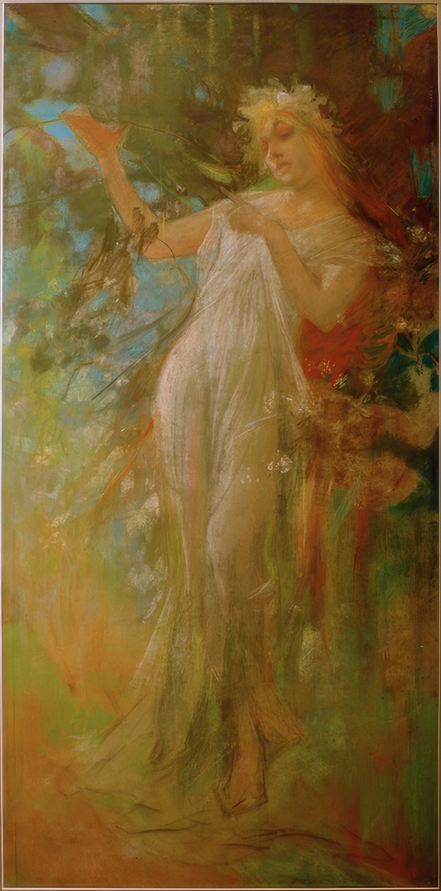wiosna autorstwa Alphonse Mucha