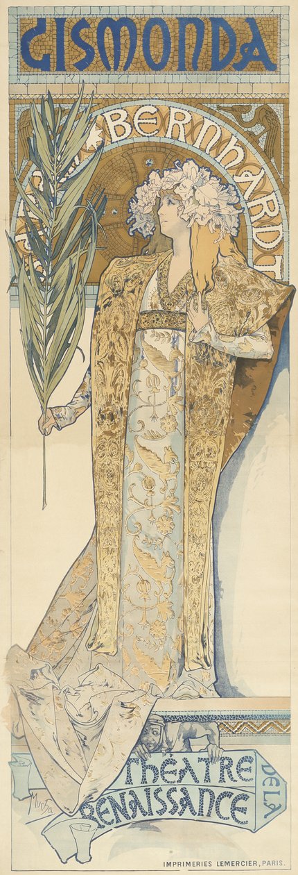 Gismonda, 1894-95 autorstwa Alphonse Mucha