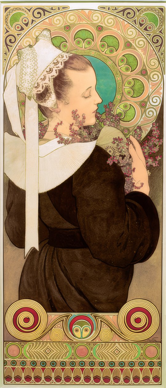 Heidekraut autorstwa Alphonse Mucha
