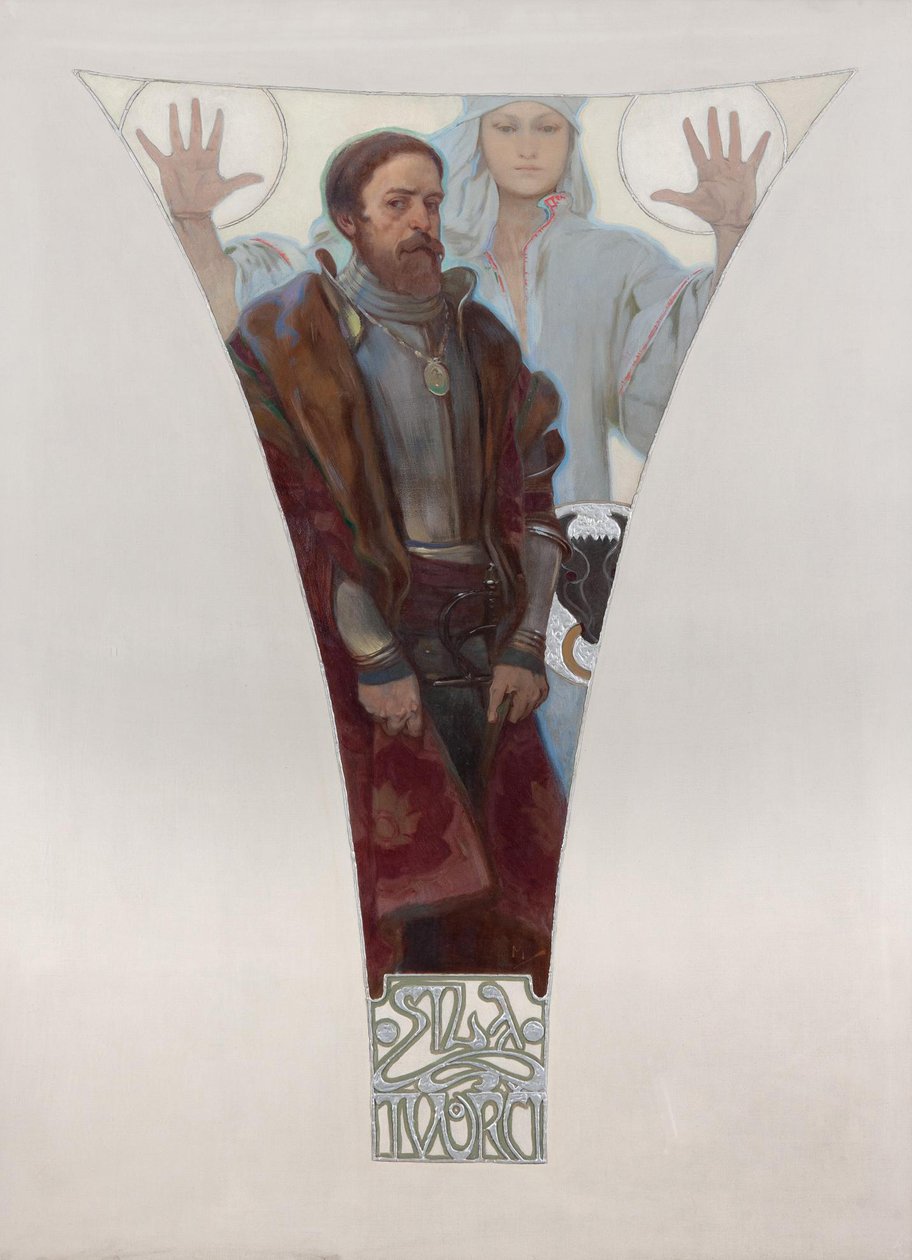 Jan z Pernsteina, 1911 autorstwa Alphonse Mucha