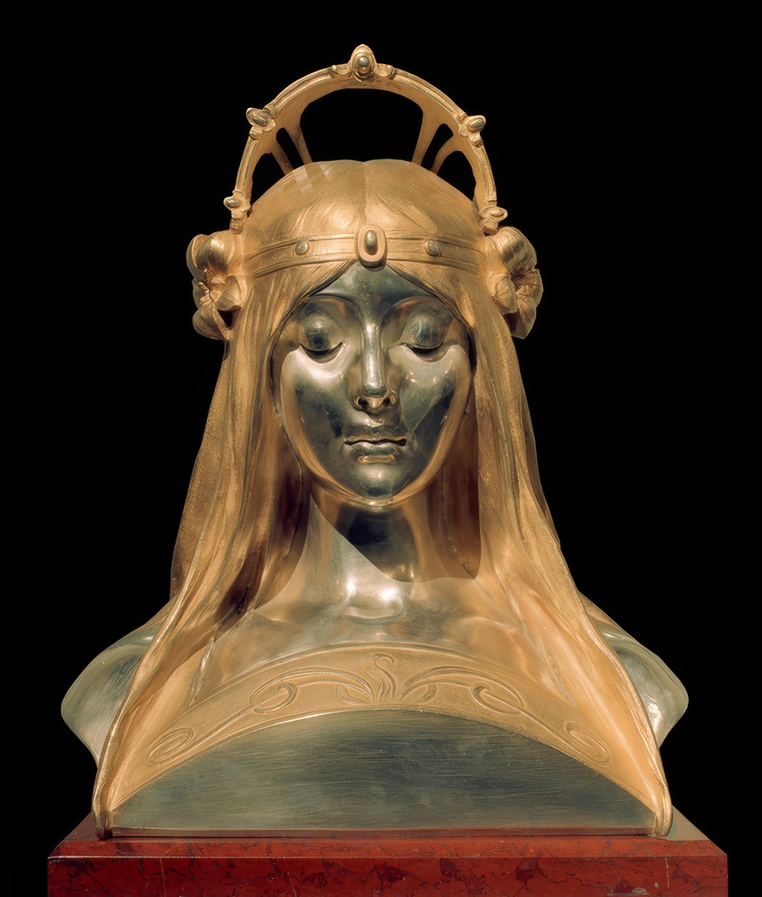 Głowa dziewczyny autorstwa Alphonse Mucha