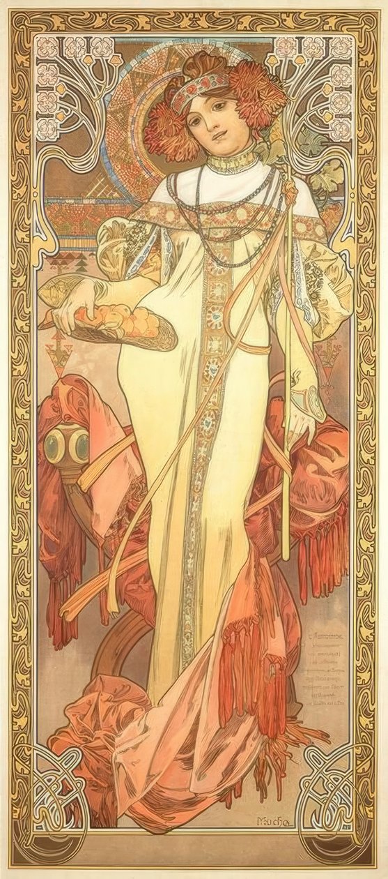 Jesień autorstwa Alphonse Mucha