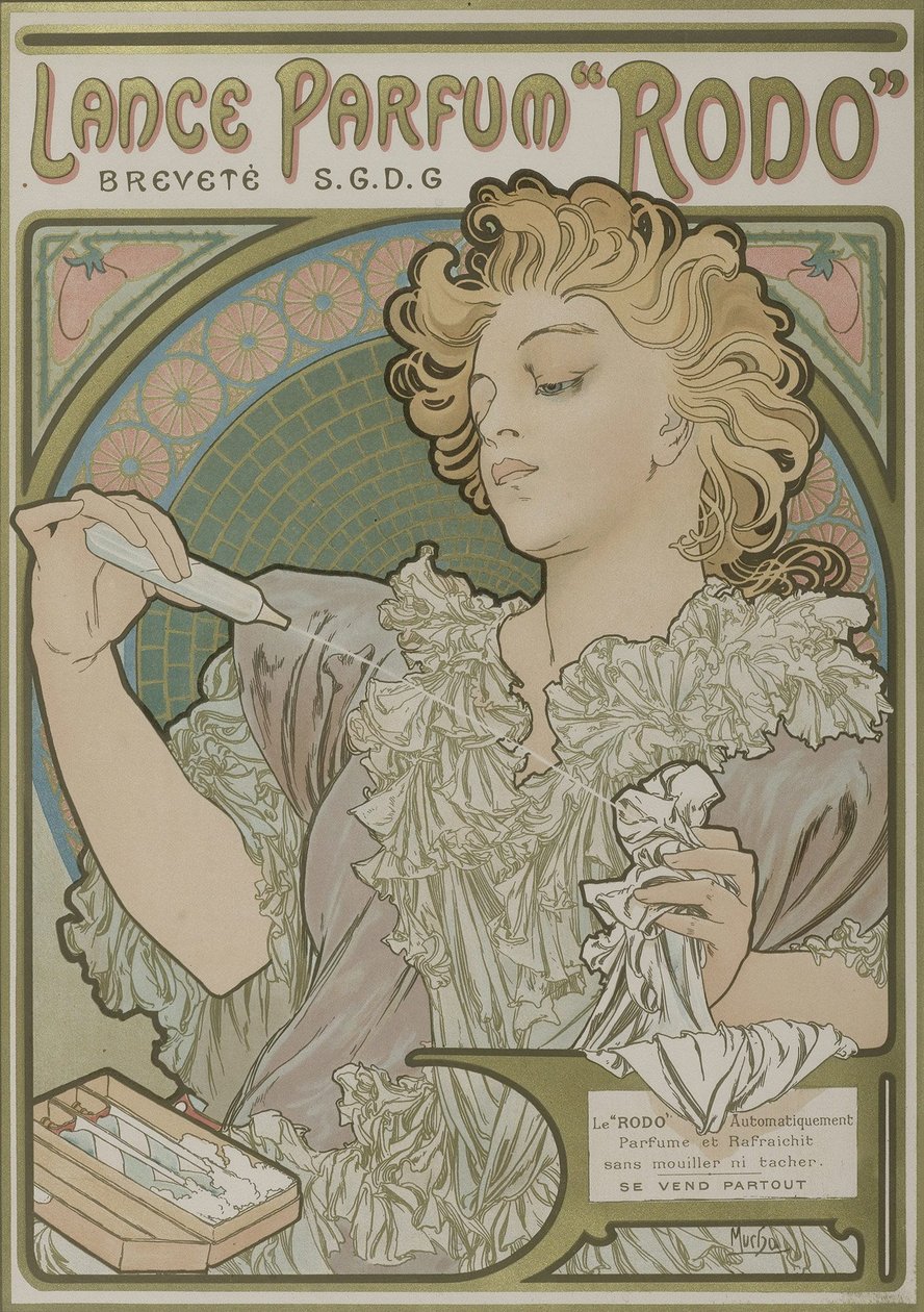 Lance Parfum Rodo autorstwa Alphonse Mucha