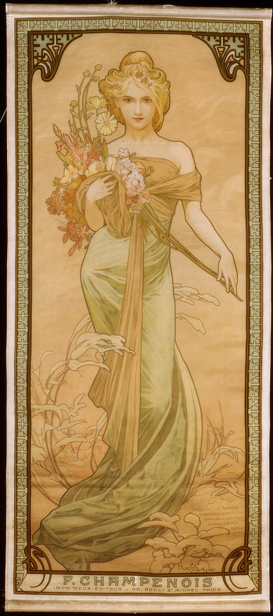 Wiosna autorstwa Alphonse Mucha