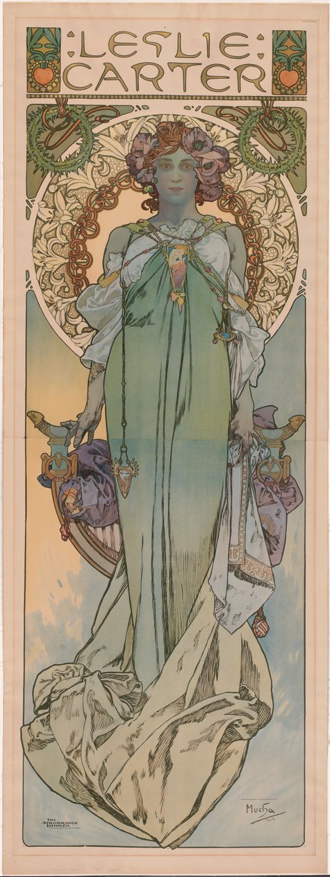 Leslie Carter autorstwa Alphonse Mucha