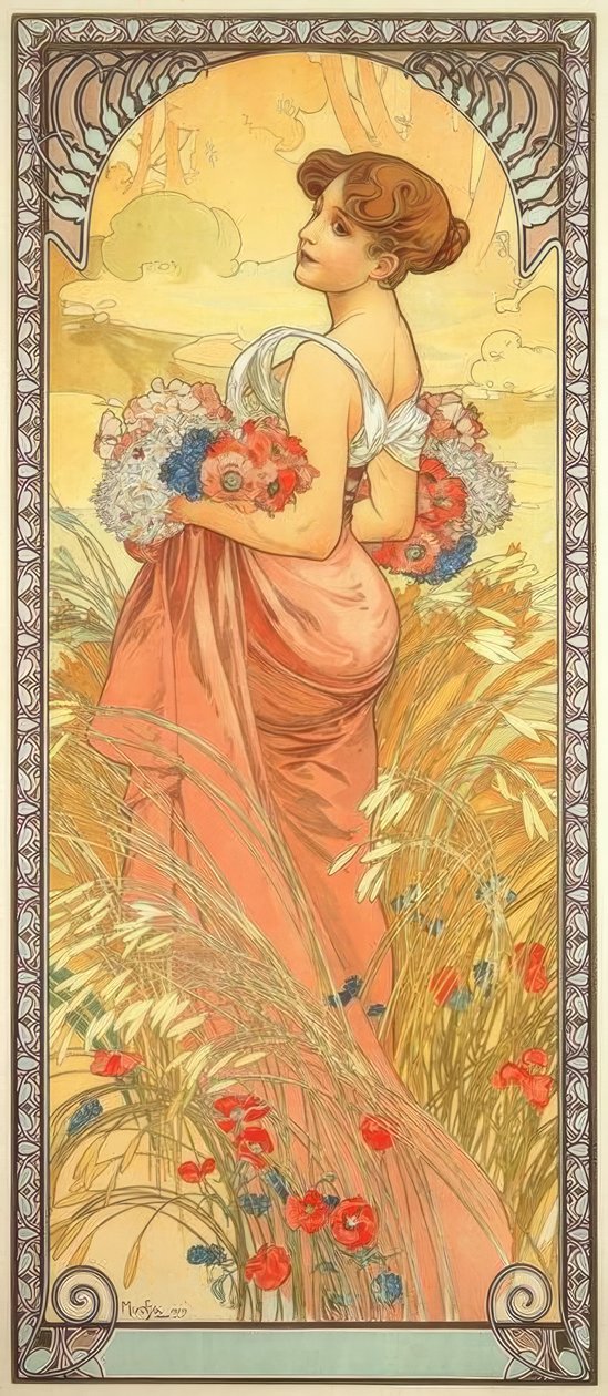 Lato autorstwa Alphonse Mucha