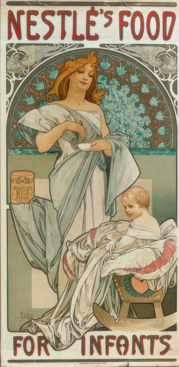 Pokarm Nestlé dla Niemowląt autorstwa Alphonse Mucha