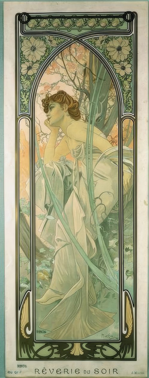 Wieczorne zadumy autorstwa Alphonse Mucha