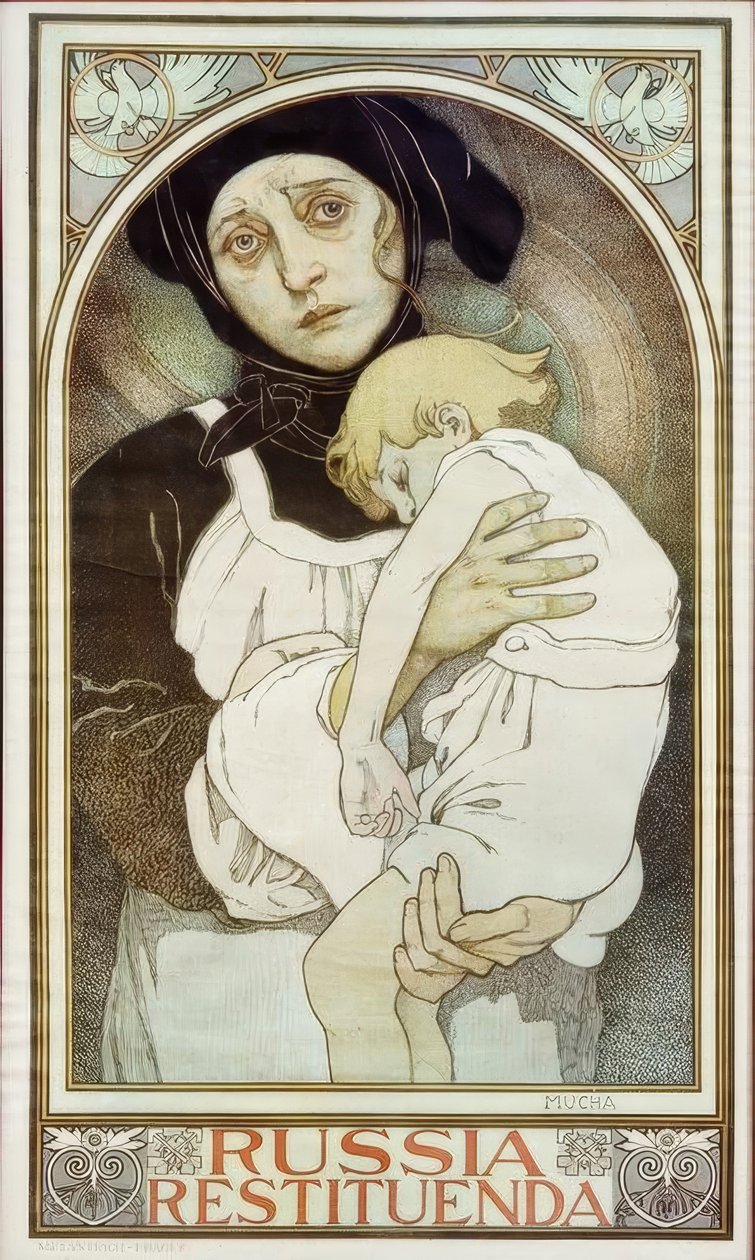 Rosja ma zostać przywrócona autorstwa Alphonse Mucha