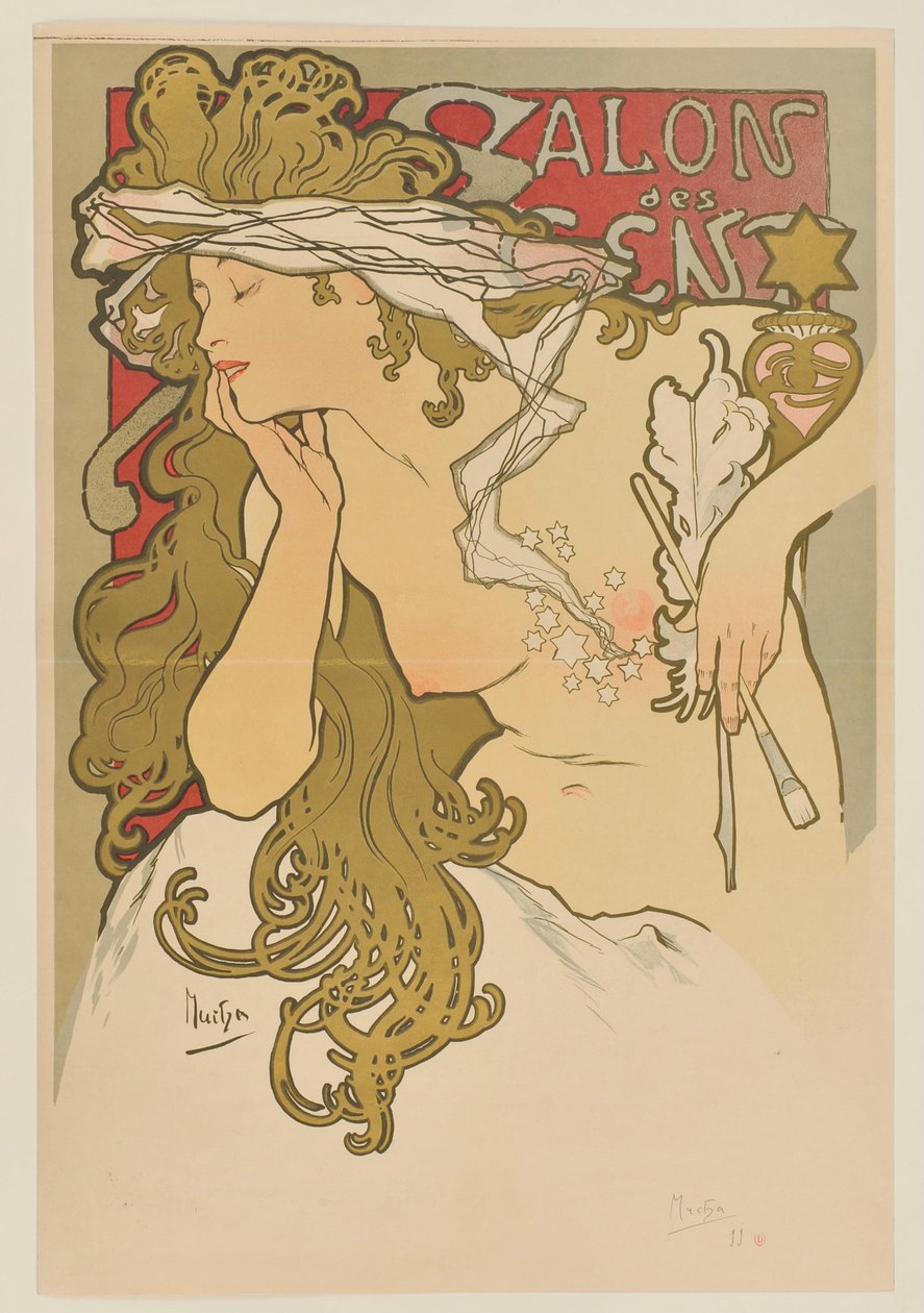 [Salon des Cent. Marzec–kwiecień 1896 r. (odbitka przed wydaniem)] autorstwa Alphonse Mucha