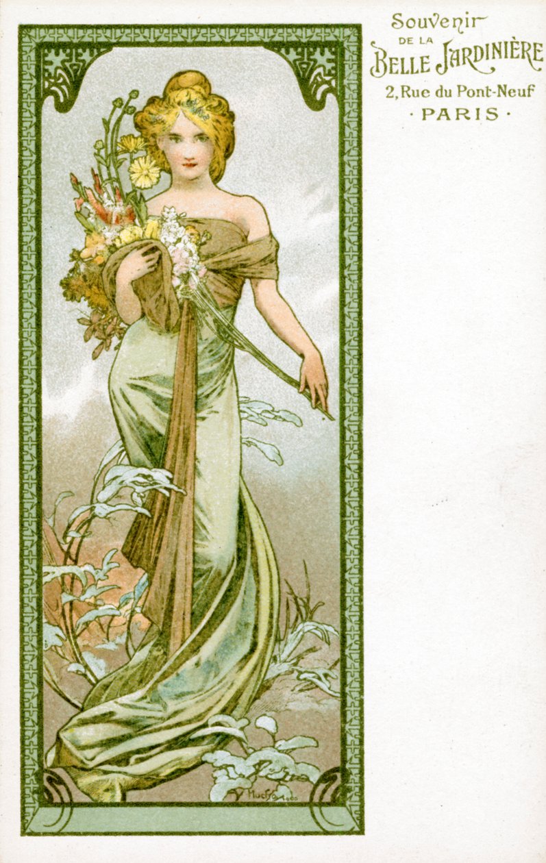 „Wiosna”, 1896 r. autorstwa Alphonse Mucha