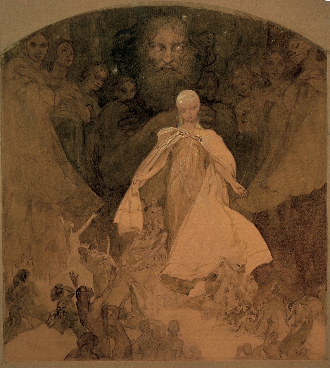 Studiuj dla Wieku Mądrości. autorstwa Alphonse Mucha