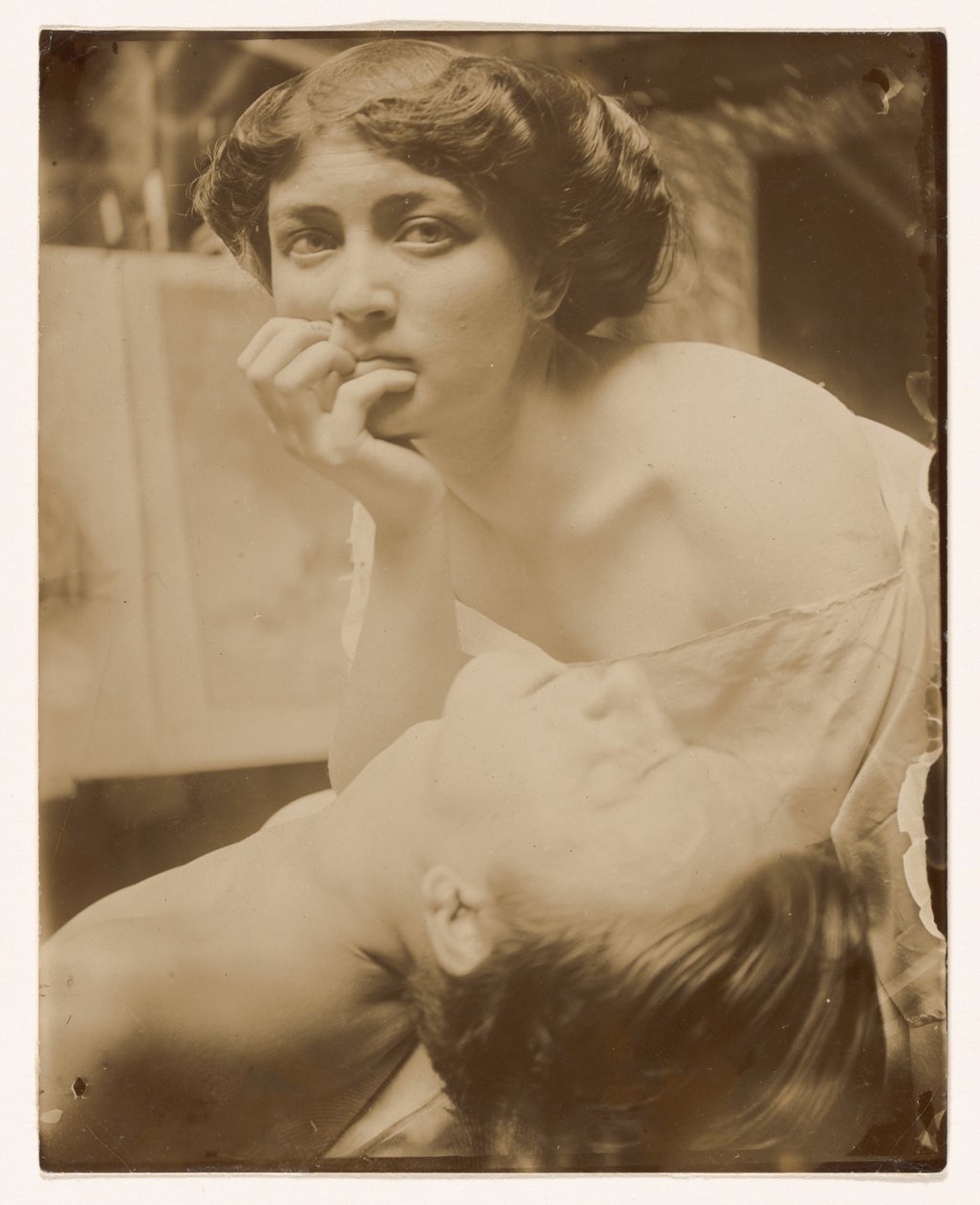 Studium do panelu dekoracyjnego, 1908 (odbitka żelatynowo-srebrowa) autorstwa Alphonse Mucha