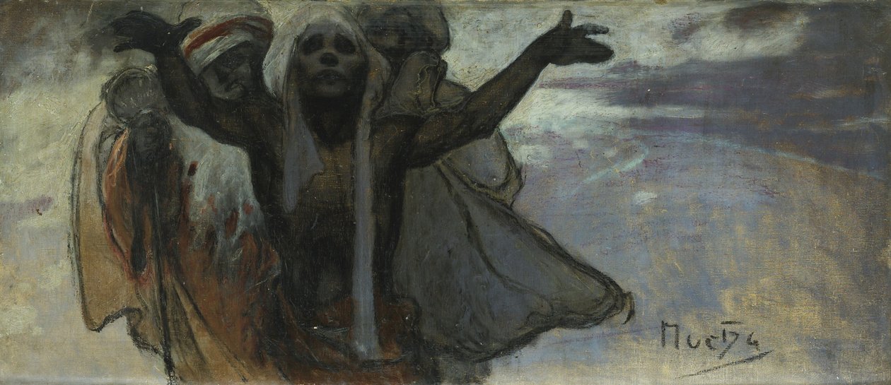 Studium do epopei słowiańskiej autorstwa Alphonse Mucha