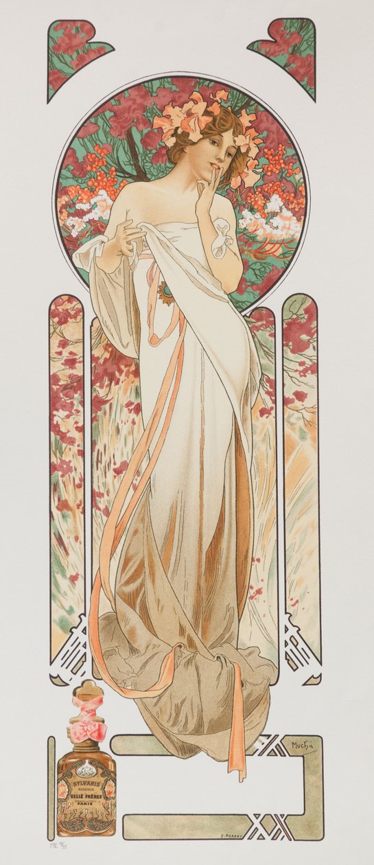 Esencja Sylvanii, 1899. autorstwa Alphonse Mucha