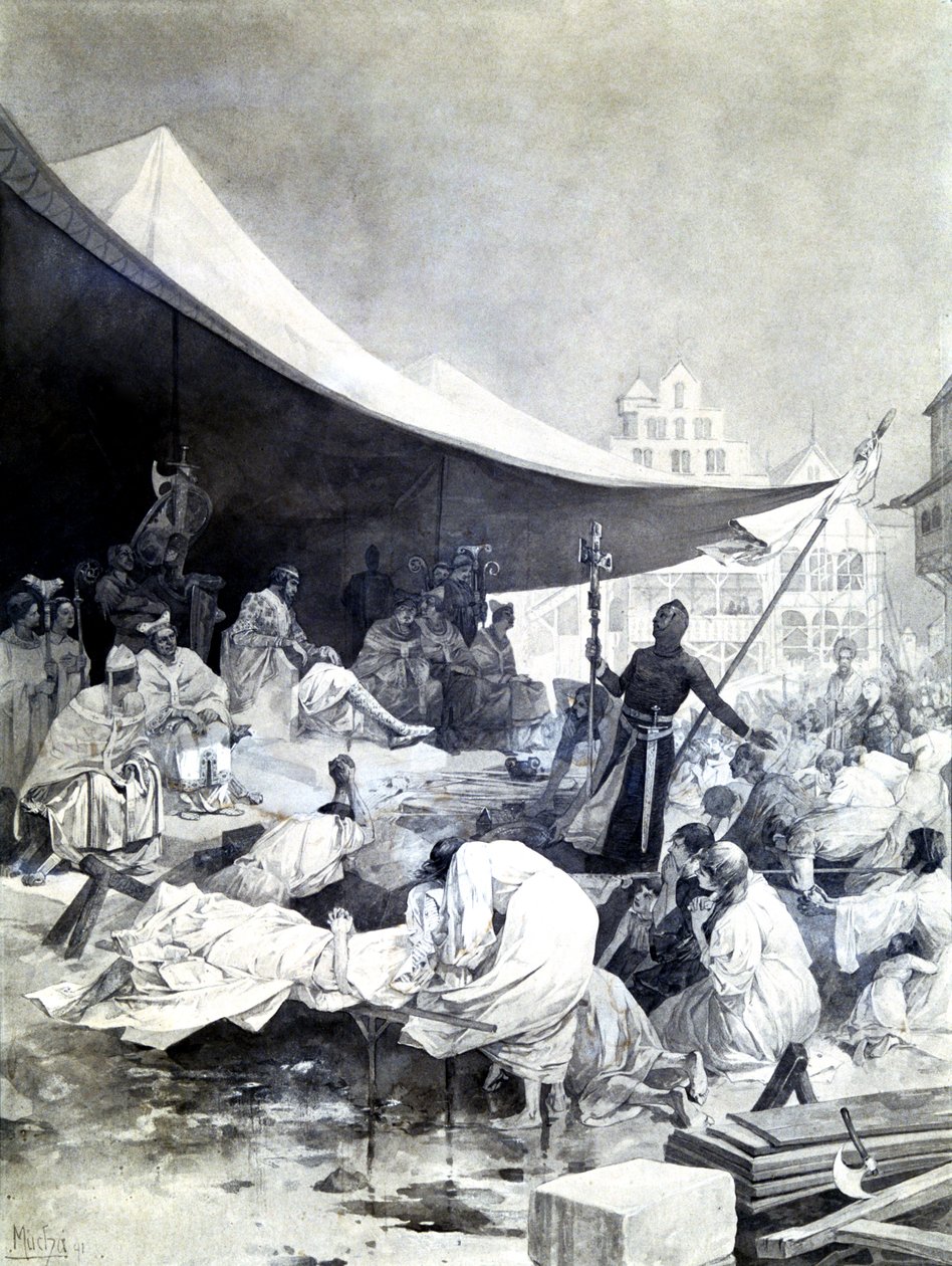Krzyż, ok. 1900-1939 autorstwa Alphonse Mucha