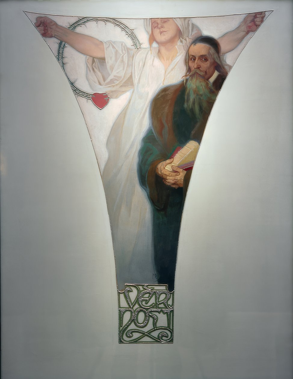 Lojalność - J.A.Komensky autorstwa Alphonse Mucha