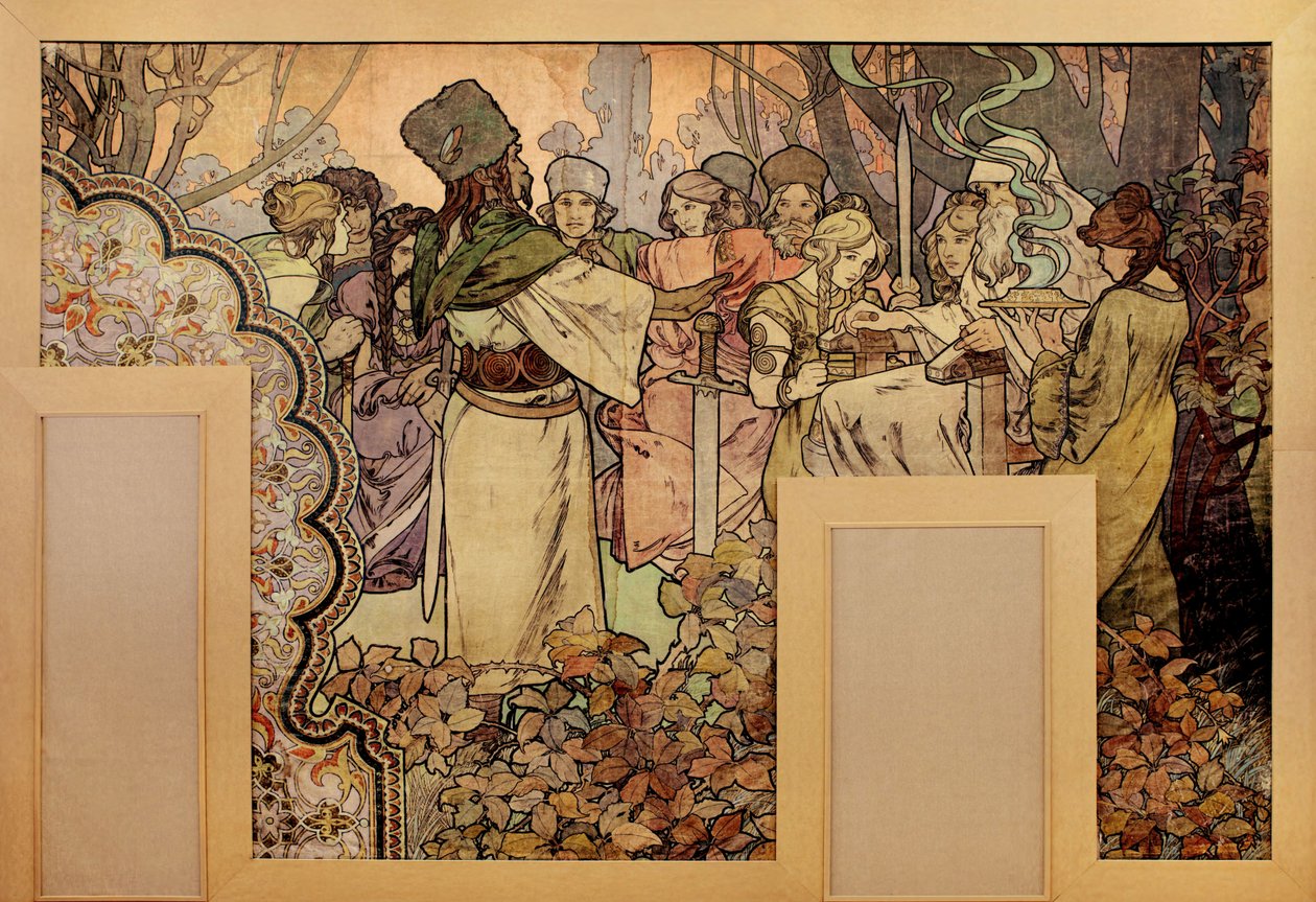 Malowidło ścienne na Wystawę Powszechną 1900, 1899-1900 autorstwa Alphonse Mucha