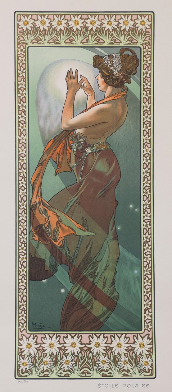 Gwiazda Polarna Gwiazda Polarna, 1902. autorstwa Alphonse Mucha