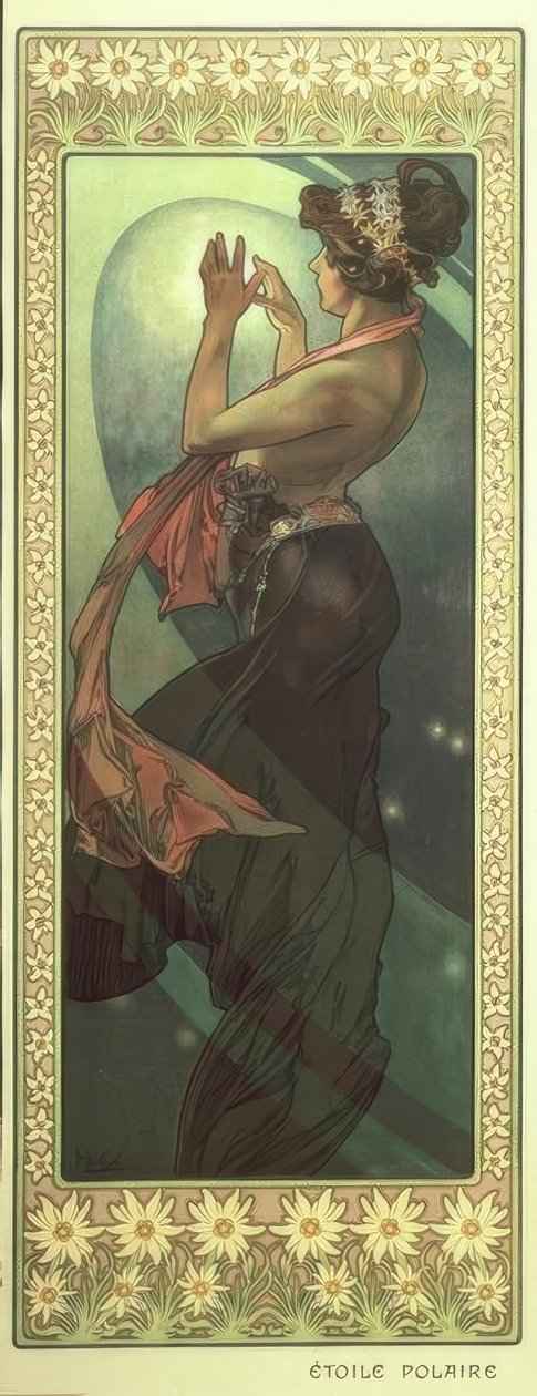 gwiazda Północna autorstwa Alphonse Mucha