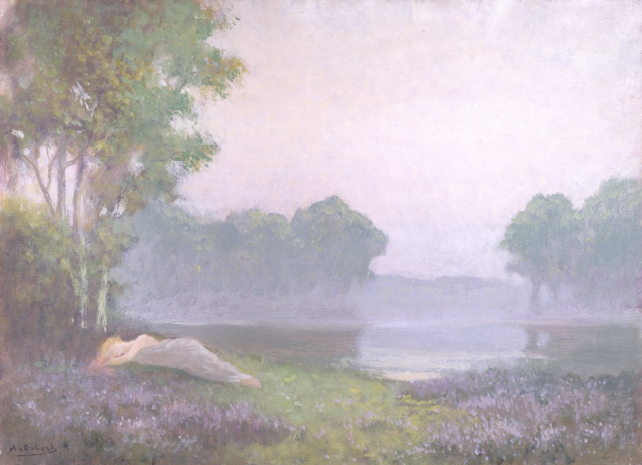 Śpiąc we wrzosach, poranek, 1935 autorstwa Alphonse Osbert