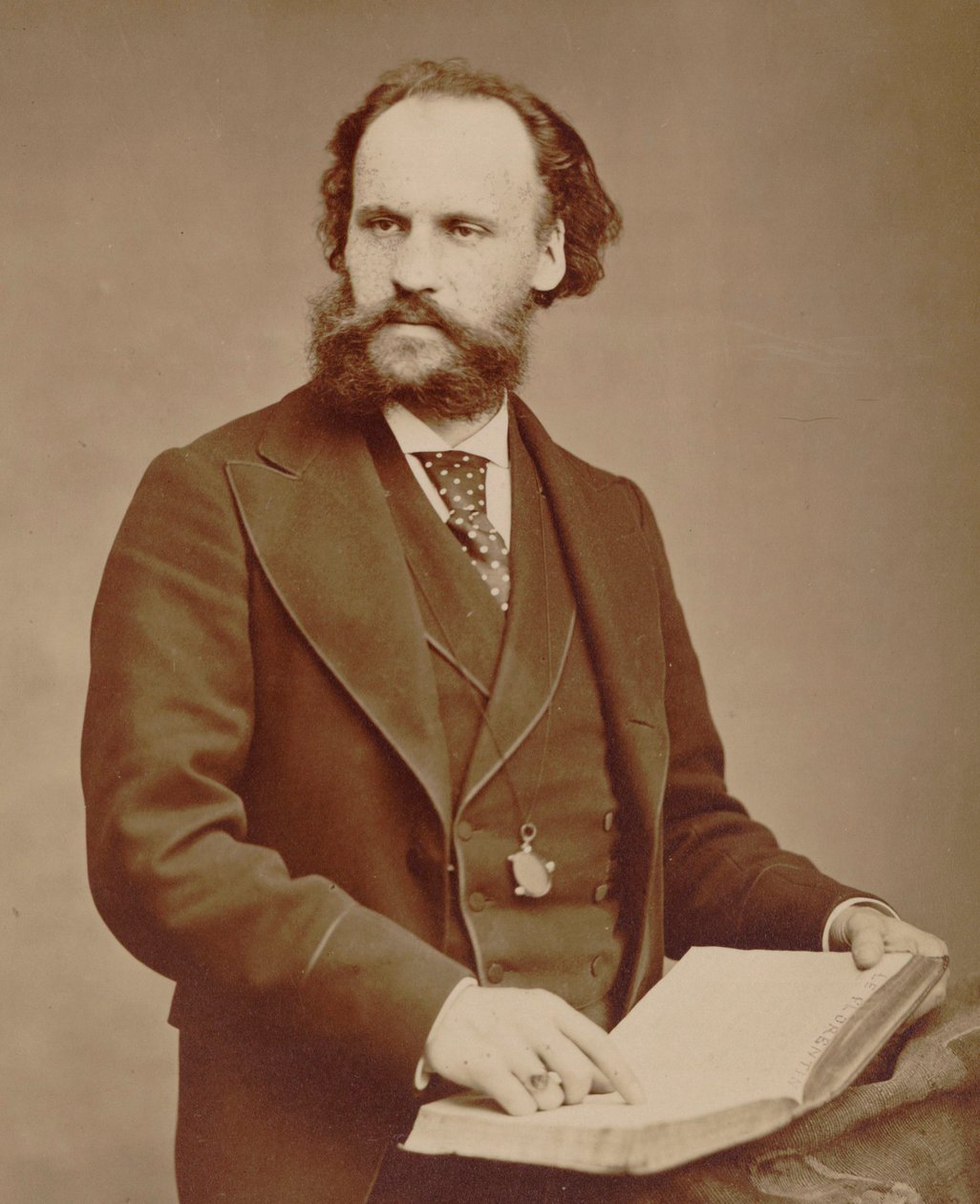 Portret kompozytora Charlesa Lenepveu 1840-1910 , 1875. autorstwa Alphonse Terpereau