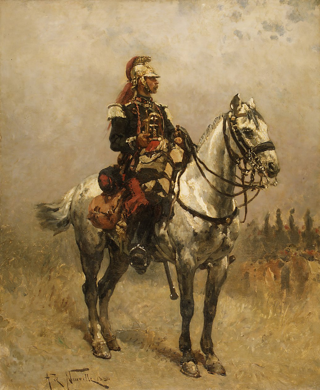 Kawalerzysta, 1884. autorstwa Alphonse de Neuville