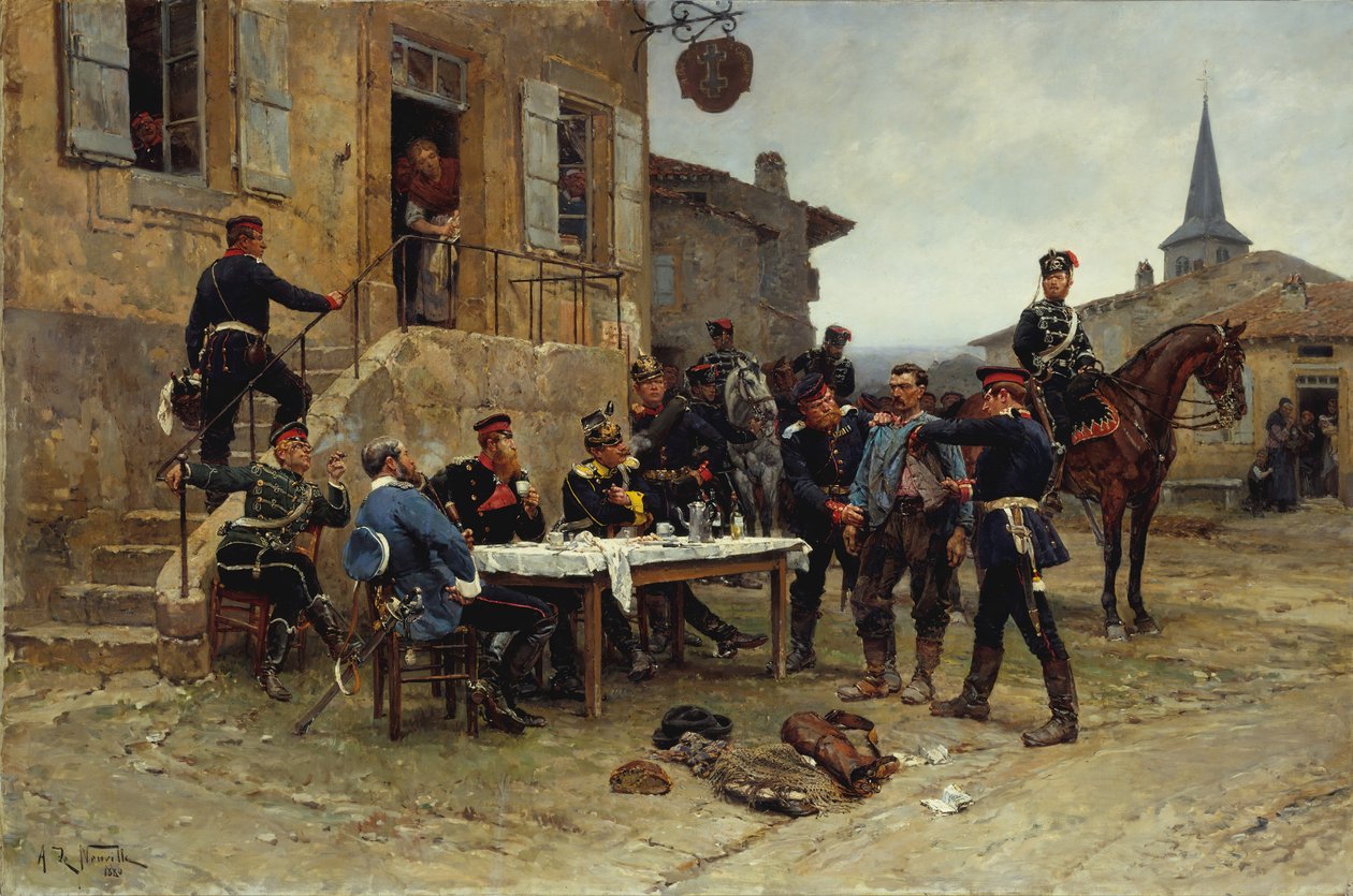 Dyspozytor, 1880. autorstwa Alphonse de Neuville