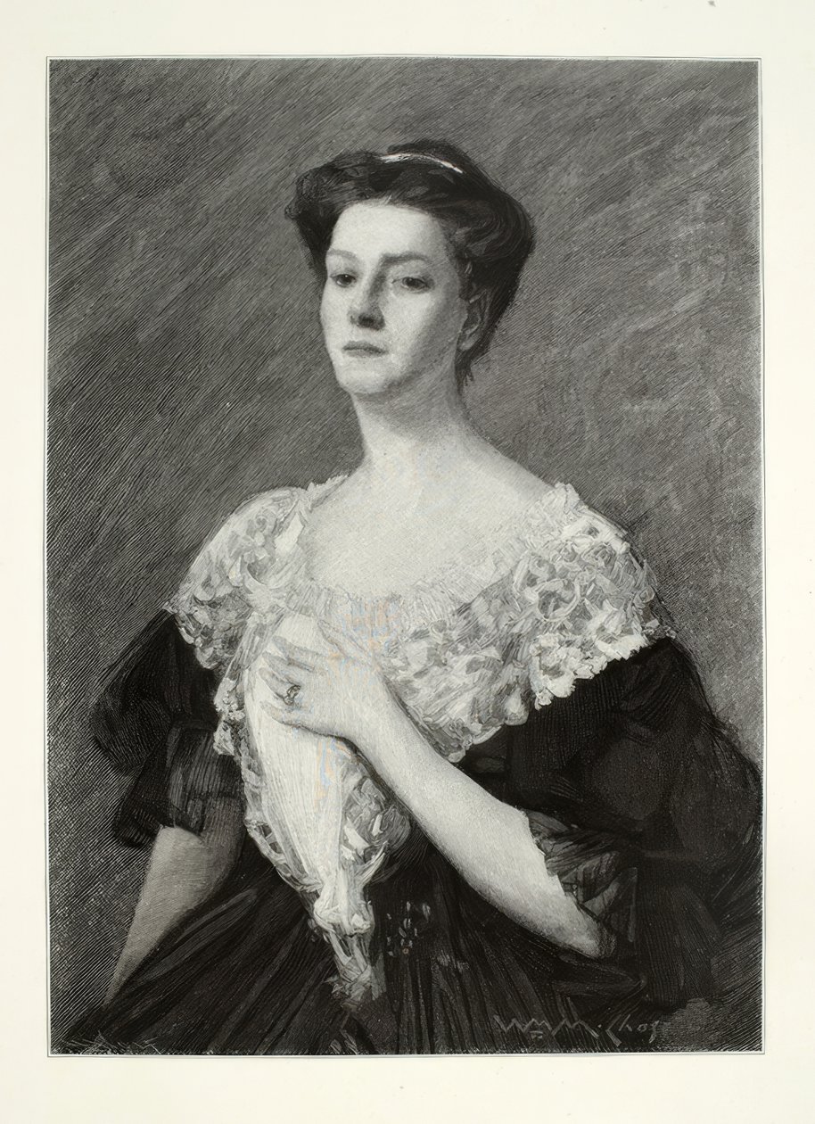 Portret kobiety autorstwa Alsace Henry Wolf