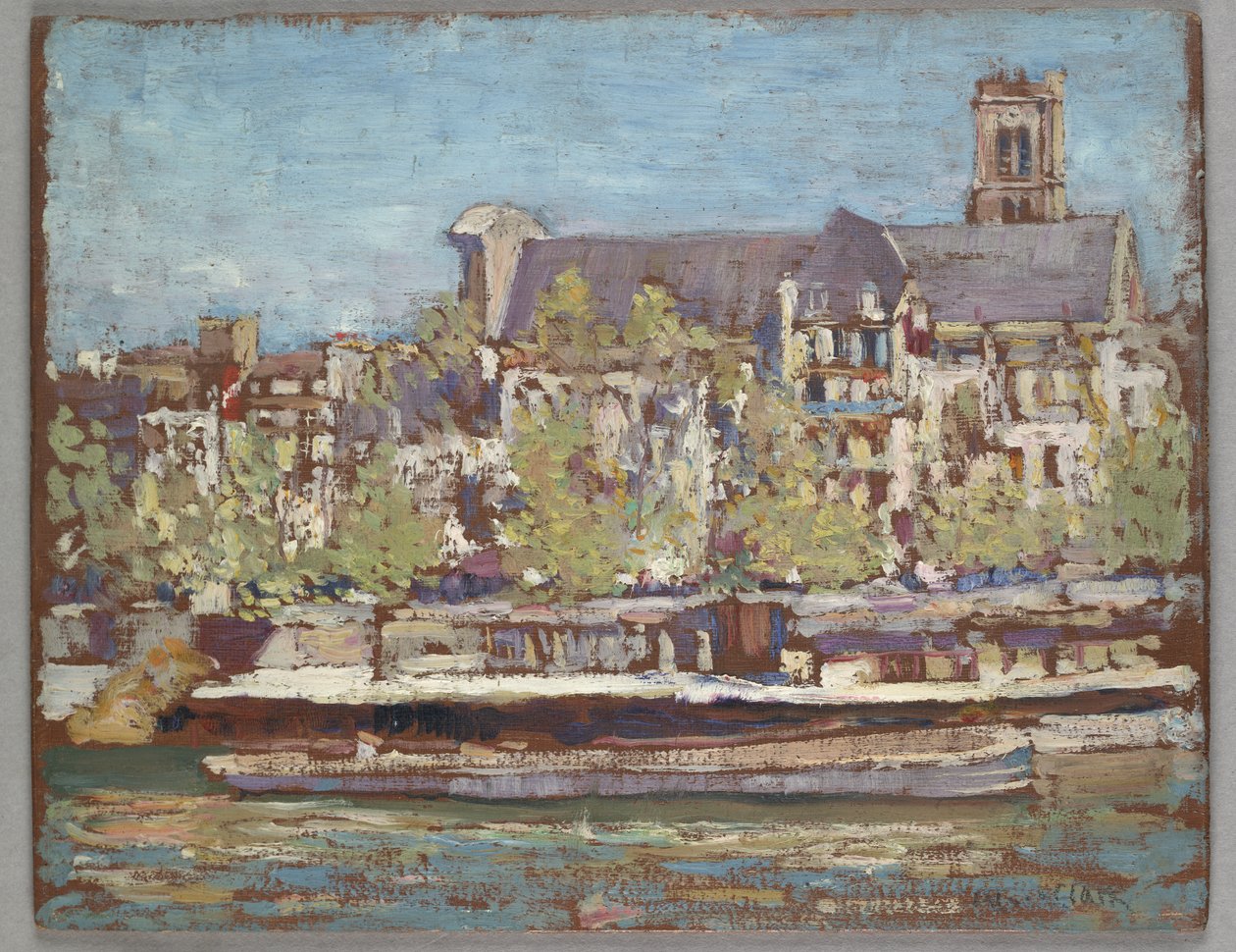 Saint Gervais, Paryż (olej na pokładzie) autorstwa Alson Skinner Clark