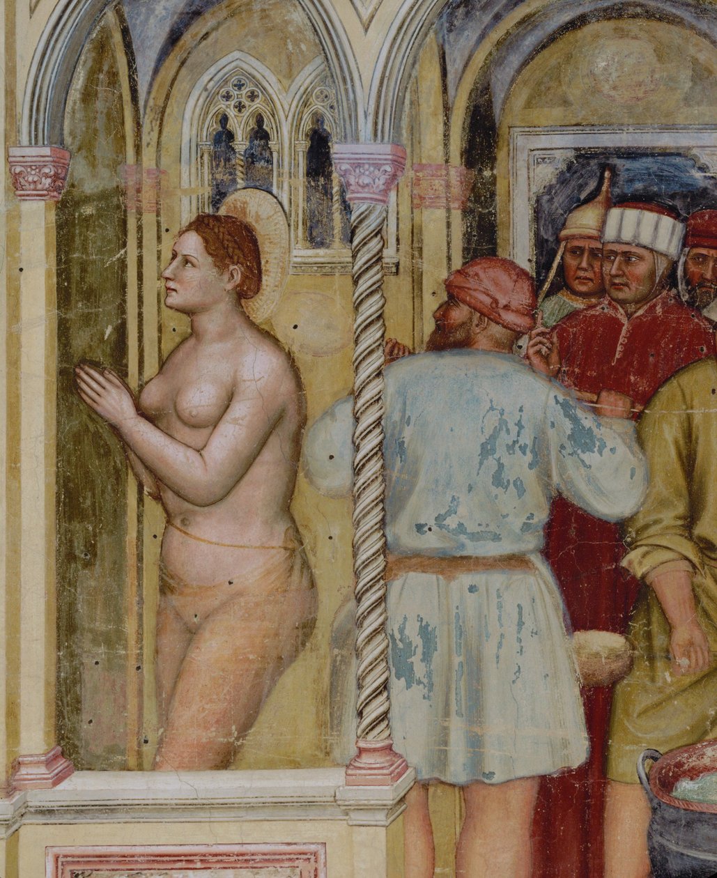 Męczeństwo Świętej Łucji (fresk) autorstwa Altichiero da Zevio