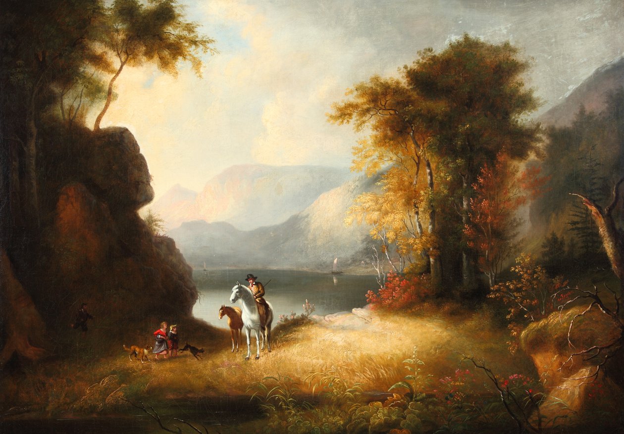 Powrót do domu 1835 (olej na płótnie) autorstwa Alvan Fisher