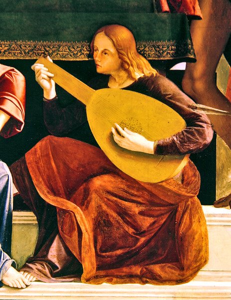 Fragment ołtarza św. Ambrożego autorstwa Alvise and Basaiti Marco Vivarini