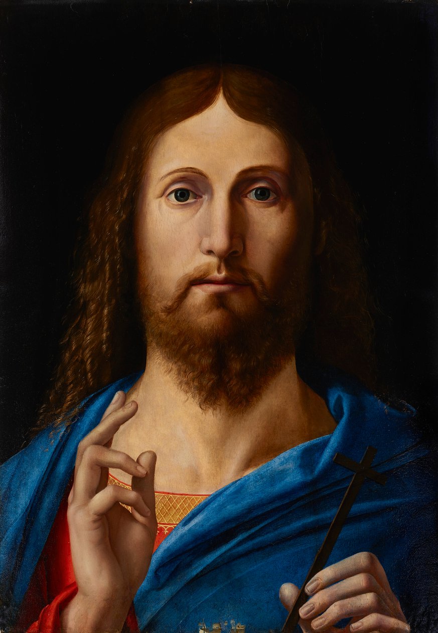 Salvator Mundi autorstwa Alvise Vivarini