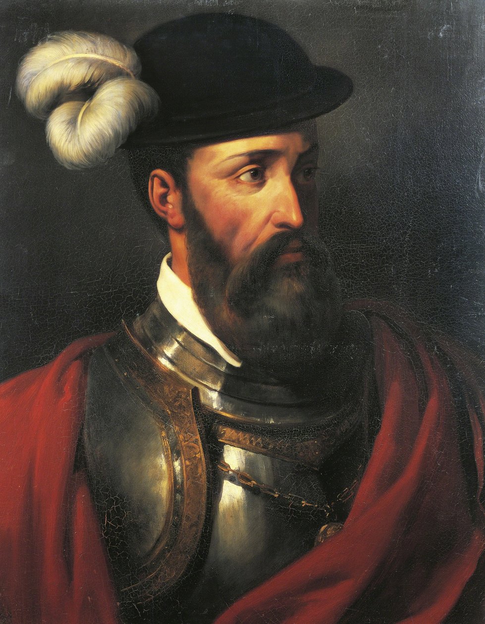 Francisco Pizarro, nawigator i konkwistador (1475-1541) autorstwa Amable Paul Coutan