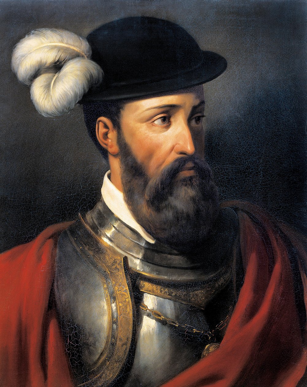 Portret Francisco Pizarro autorstwa Amable Paul Coutan